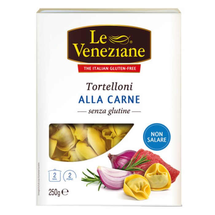 Le Veneziane Tortelloni Ripieni di Carne 250 g Pasta Fresca Senza Glutine
