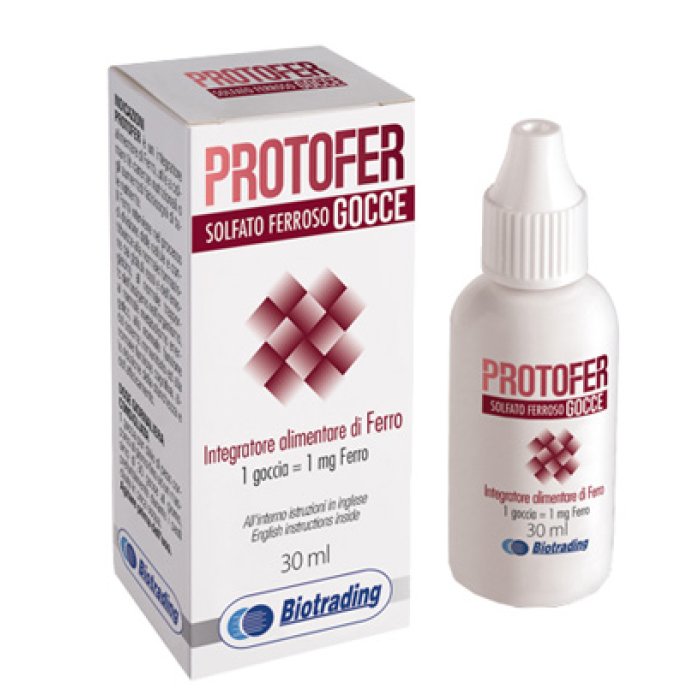 Protofer Gocce 30 Millilitri Safrican Integratore di Ferro per Bambini e Adulti