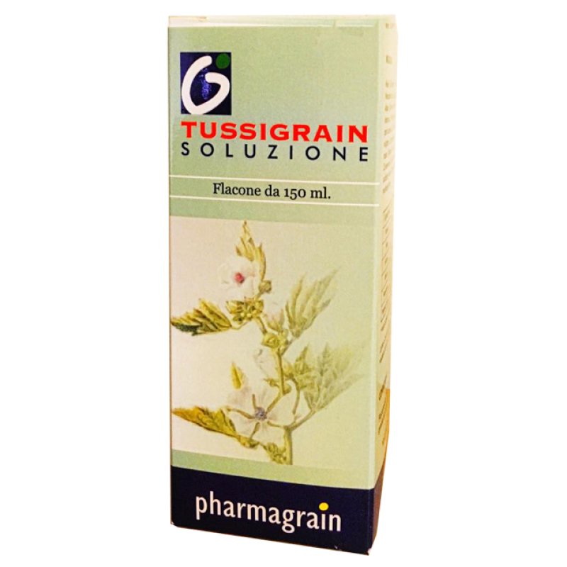 Tussigrain soluzione 150 ml - integratore per tosse secca e grassa con mirto papavero e altea