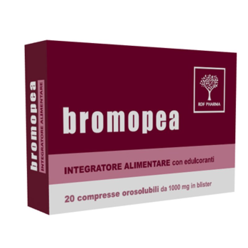  Bromopea RDF Pharma, Integratore Alimentare, 20 Compresse Orosolubili, PEA, Bromelina, Drenaggio Liquidi