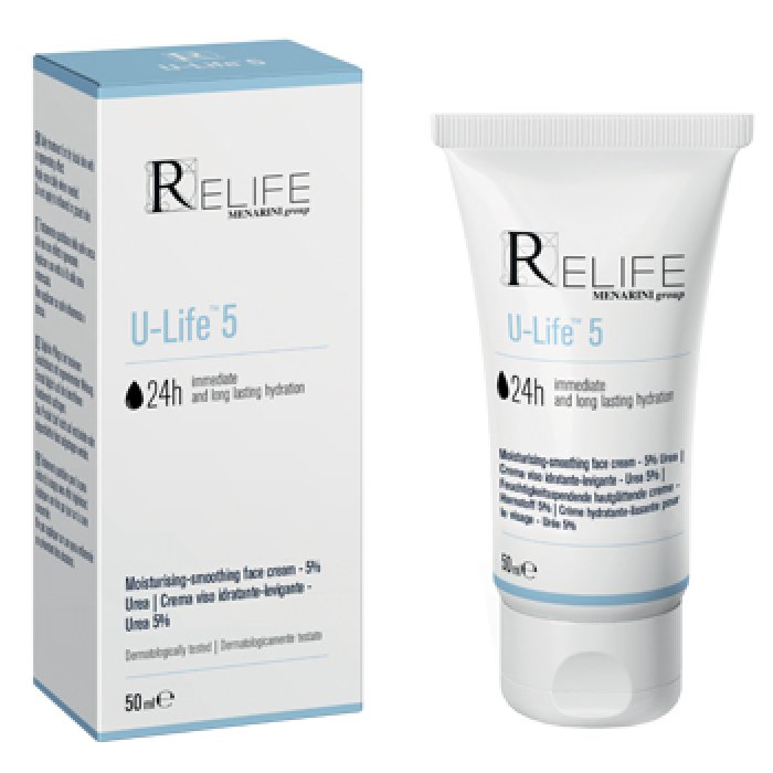 Relife U-Life - 5 Crema Viso Idratante Levigante Urea 5% 50 ml
