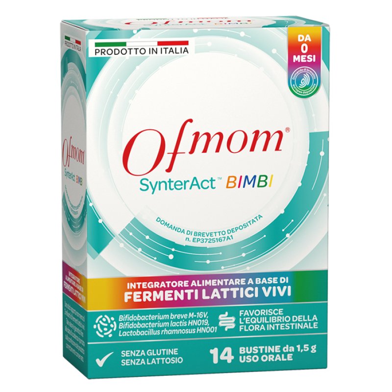 Ofmom Synteract Bimbi 14 stick pack - integratore probiotico per bambini