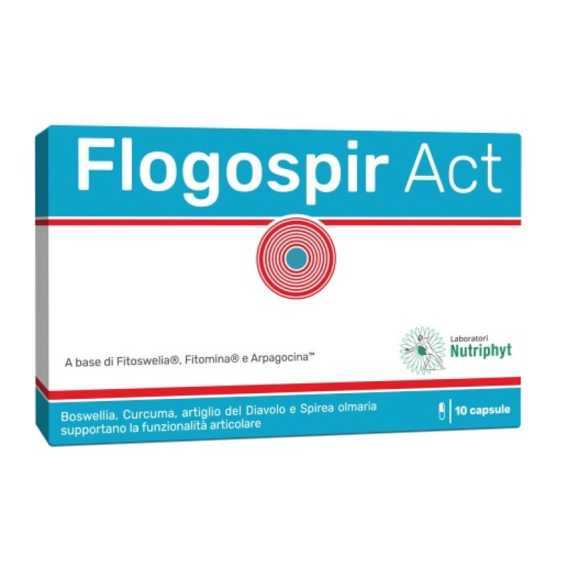 Laboratori Nutriphyt Flogospir Act 10 Capsule