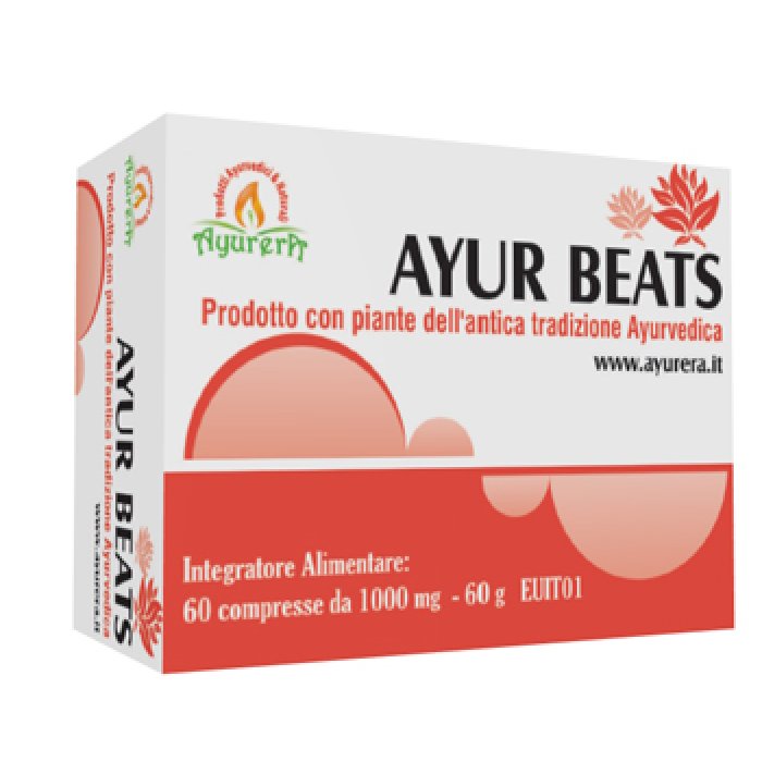 Ayur Beats Integratore Ayurvedico 60 Compresse per il Benessere del Cuore e della Circolazione
