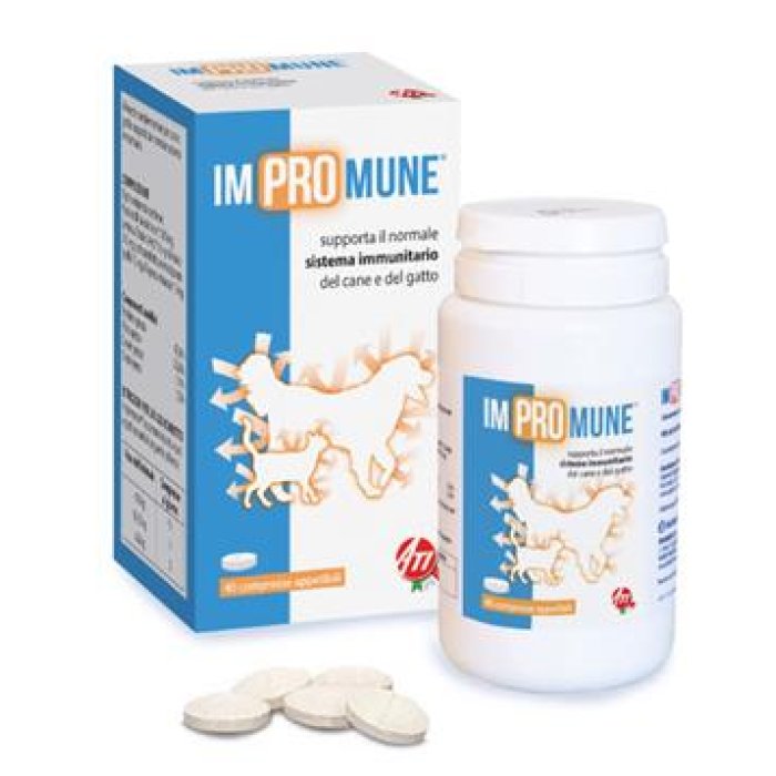 Impromune Flacone 40 Compresse appetibili Integratore per il sistema immunitario di cani e gatti