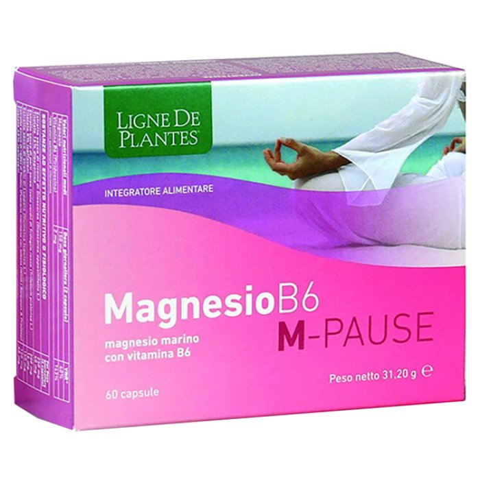 Magnesio e Vitamina B6 M Pause 66 Capsule Integratore Menopausa per Benessere Donna