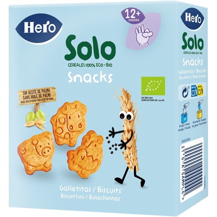 Hero Solo 100 g Snack biologico per l'infanzia senza zuccheri aggiunti