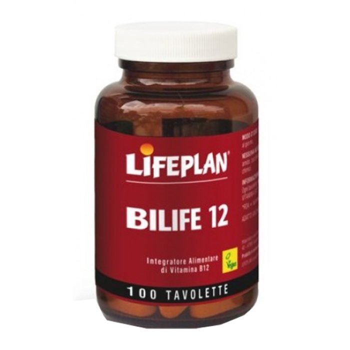 Bilife 12 Integratore Alimentare Vitamine del Gruppo B Lifeplan 100 Tavolette