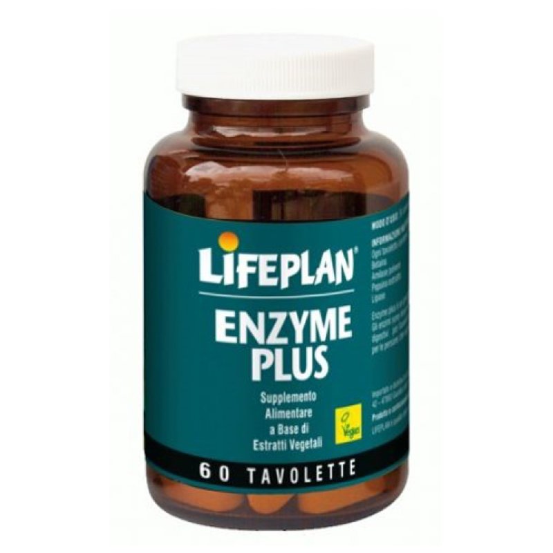 Enzyme Plus Integratore di Enzimi Digestivi in Tavolette – Supporto per la Digestione – Confezione da 60 Tavolette