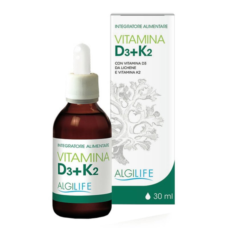 Vitamina D3 e K2 Integratore Liquido 30 Millilitri | Alta Concentrazione Vitamin per Sistema Immunitario, Ossa e Denti