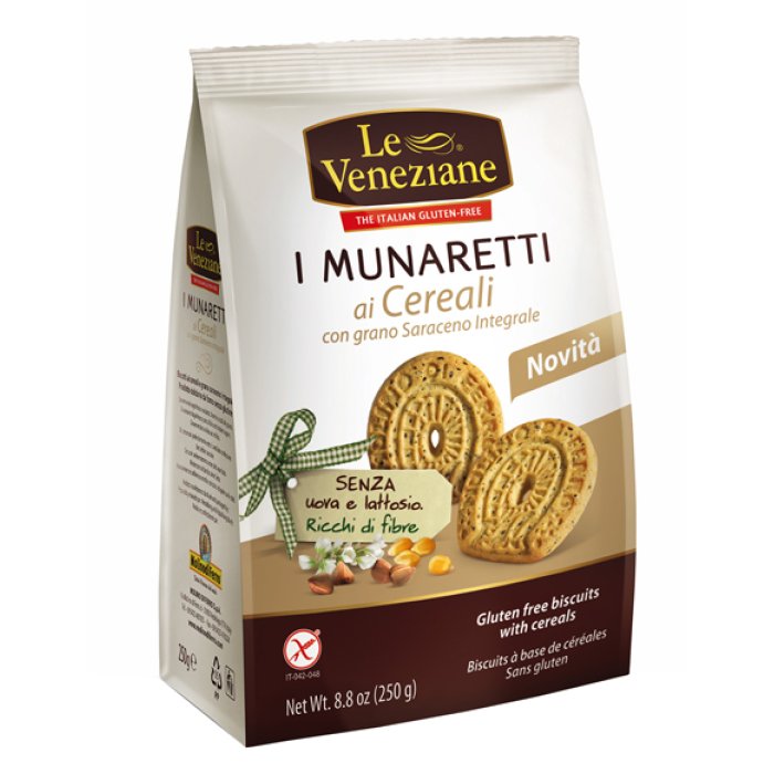 Le Veneziane Biscotti con Cereali e Grano Saraceno Senza Glutine 250 g