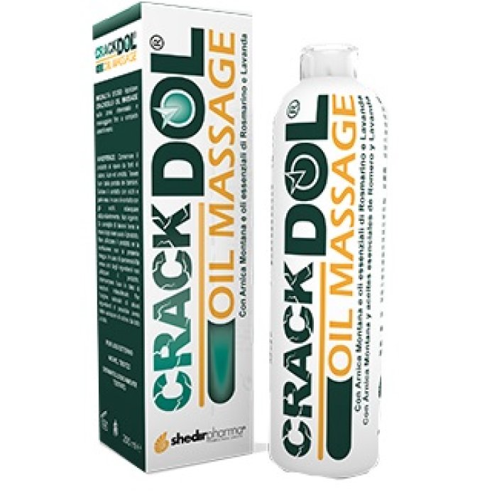 Crackdol oil massage 200 ml olio da massaggio lenitivo per muscoli e articolazioni