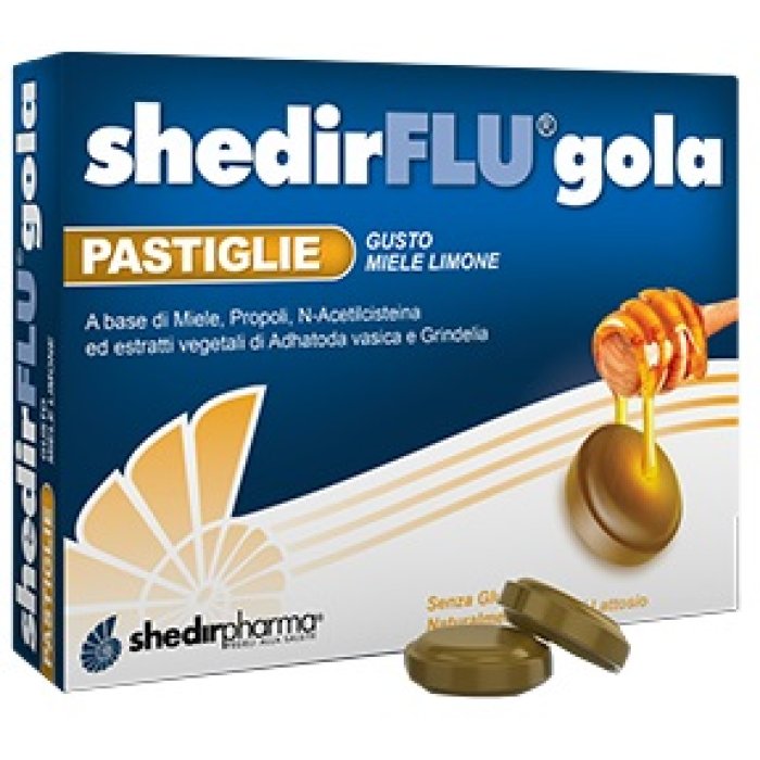 Shedir Pharma  Unipersonale Shedirflu Gola Miele/limone 24 Pastiglie