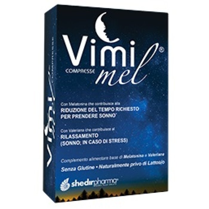 Vimi Mel 45 Compresse Integratore Alimentare con Melatonina per Favorire il Sonno e il Rilassamento