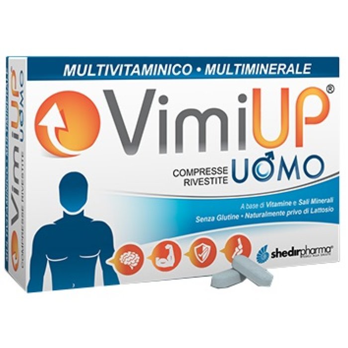Vimi Up Uomo Integratore Multivitaminico per Uomo 30 Compresse per Energia e Benessere