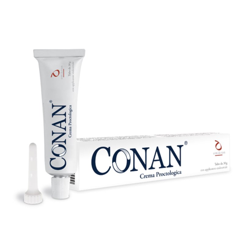 Conan Crema proctologica naturale 30 g con applicatore per emorroidi e irritazioni