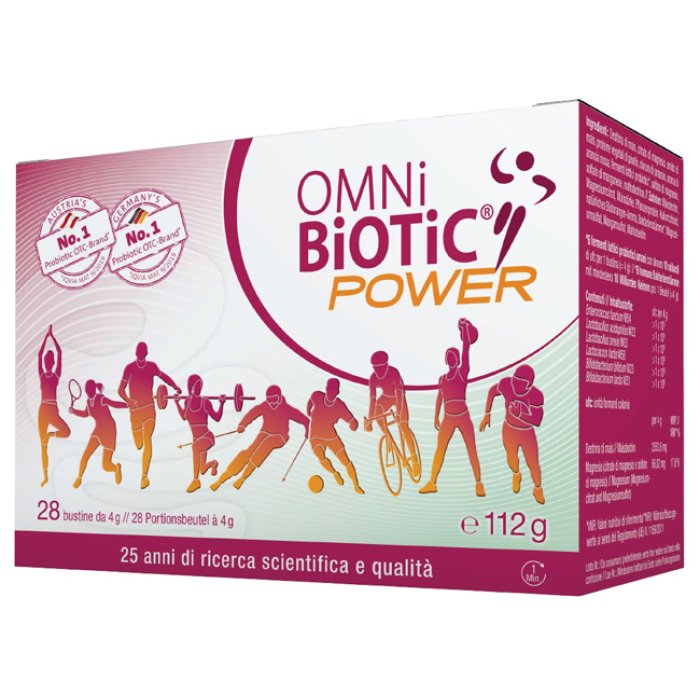 Institut Allergosan OmniBiOTiC - Power Integratore con Probiotici Prebiotici e Magnesio 28 Bustine