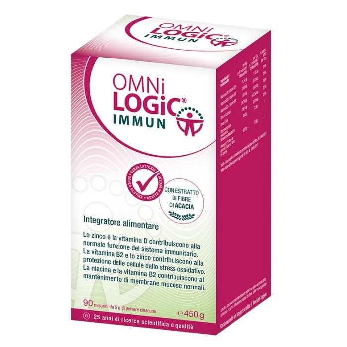 Omni Logic Immun 450 g - integratore con fibre prebiotiche per flora intestinale e sistema immunitario