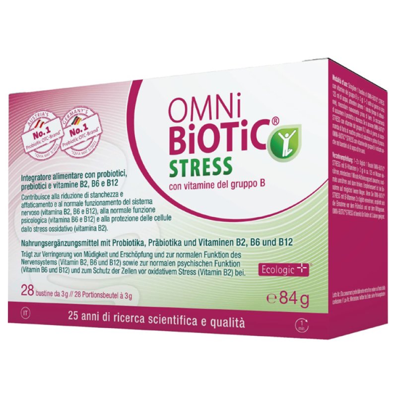 Institut Allergosan Gmbh Omni Biotic Stress Vitamine Gruppo B 28 Bustine Da 3 G Institut Allergosan Gmbh Omni Biotic Stress Vitamine Gruppo B 28 Bustine Da 3 G