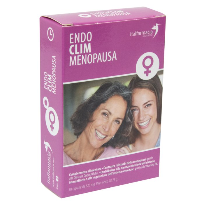 Endoclim Integratore Menopausa Donna 30 Capsule – Supporto Naturale per Equilibrio Ormonale e Benessere in Menopausa
