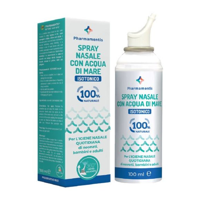 Pharmamentis Isotonico Spray Nasale con Acqua di Mare - 100 ml