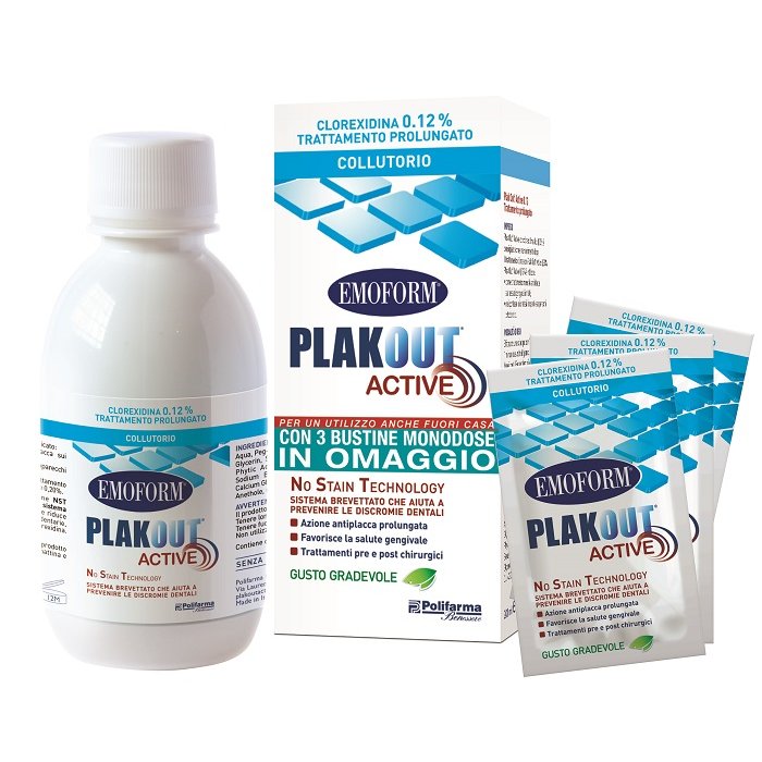 Emoform Plak Out Active Collutorio Clorexidina 0,12%, 200ml