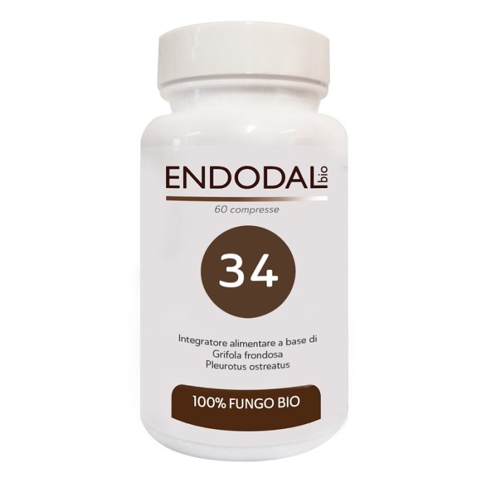 Endodal 34 Bio 60 Compresse Integratore Alimentare Biologico per Benessere di Fegato e Intestino