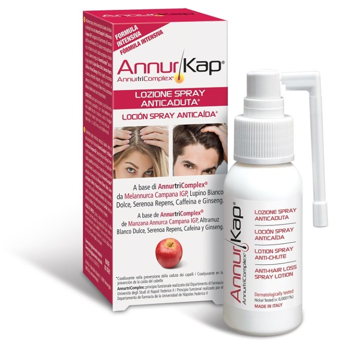 AnnurKap Spray anticaduta capelli 50 ml lozione intensiva fortificante
