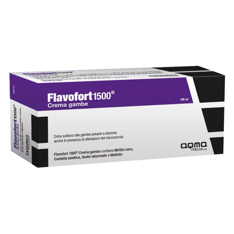 Flavofort 1500 Crema Gambe 150 ml – Sollievo per Gambe Pesanti e Stimolo della Circolazione