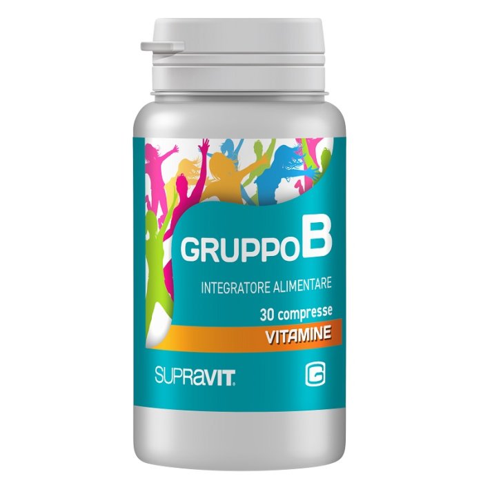 Supravit B Integratore Vitamine Gruppo B 30 Compresse per Energia Metabolismo e Sistema Nervoso