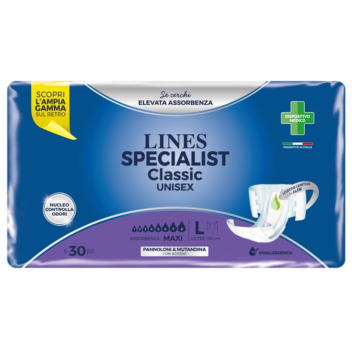 Fater Lines Specialist Classic Pannolone Mutanda Maxi Large 30 Pezzi
