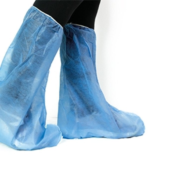 Copricalzare Monouso Bridge in Polietilene, Copriscarpe Usa e Getta per Uso Professionale e Domestico, Confezione da 100 Pezzi