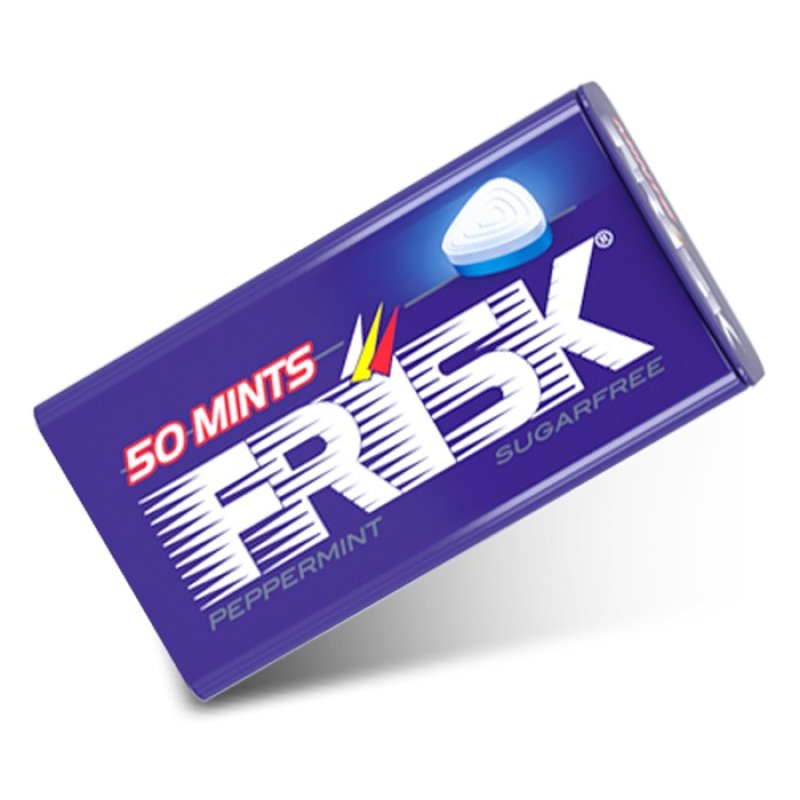 Frisk Peppermint 50 mentine senza zucchero alla menta piperita per un’alito fresco