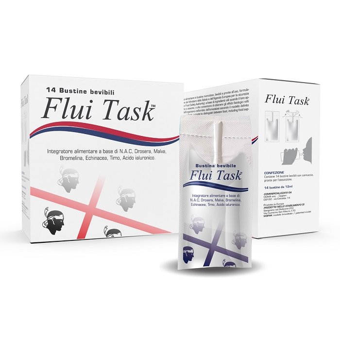 Fluitask Integratore Alimentare 14 Bustine – Benessere del Microcircolo e della Circolazione delle Gambe