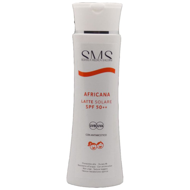 Morelia Africana - Latte Solare SPF50++ Bambini con Antimicotico 200 ml
