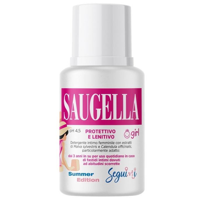 Saugella Girl Detergente Intimo Delicato per Bambine e Ragazze Protettivo e Lenitivo 200 ml