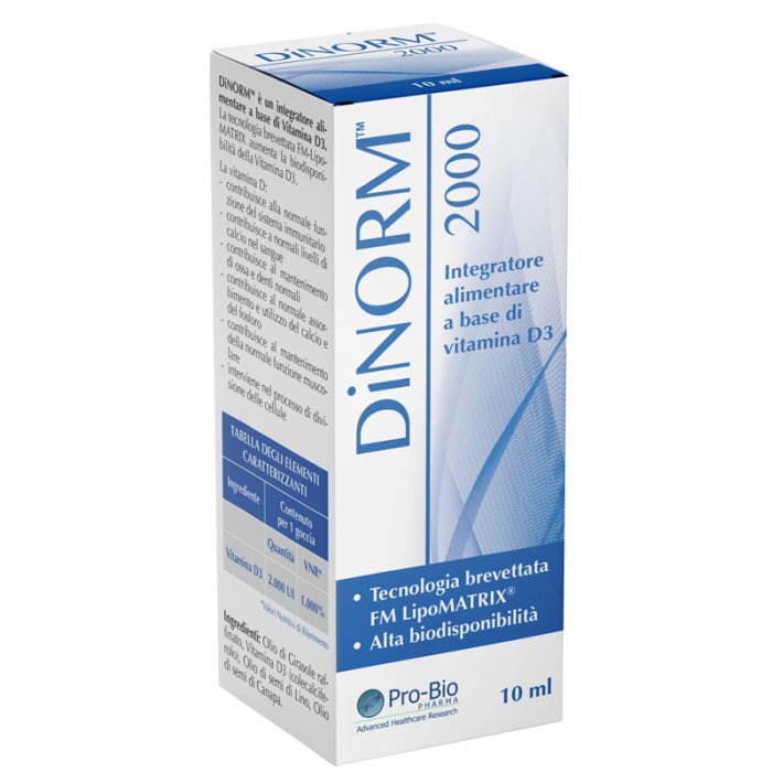 Dinorm 2000 Gocce 10 ml Integratore Alimentare in Gocce per Benessere Digestivo e Fegato