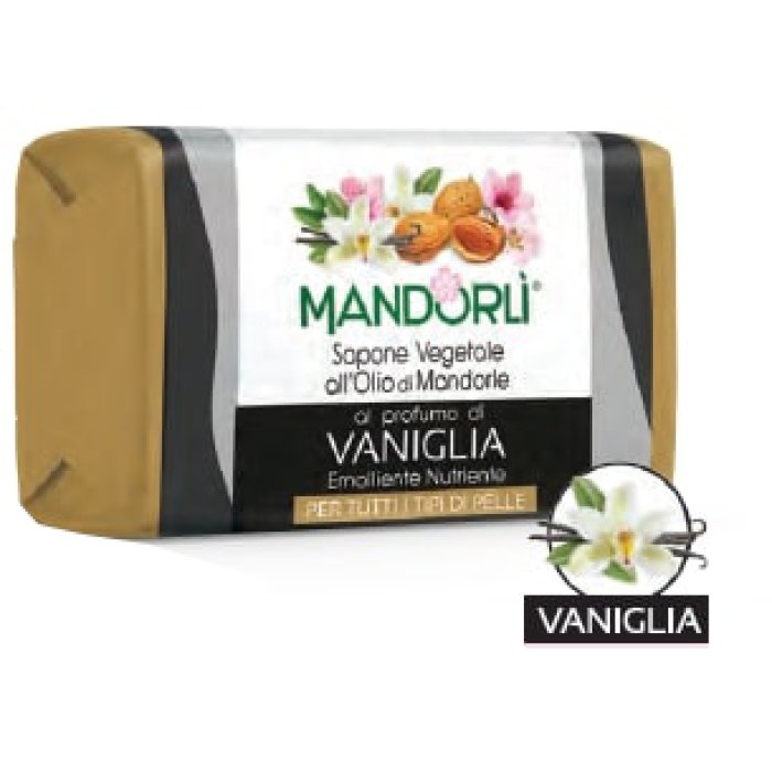 Sapone alla Vaniglia e Mandorli 100 g MANDORLI’ Detergente Corpo Profumato e Delicato
