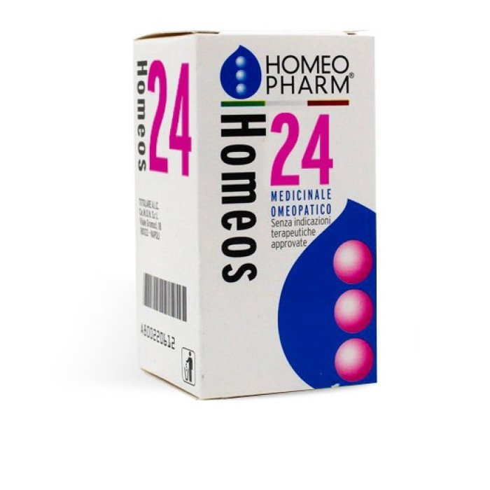 Homeos 24 Homeopharm 24 g Rimedio Omeopatico in Granuli Uso Orale