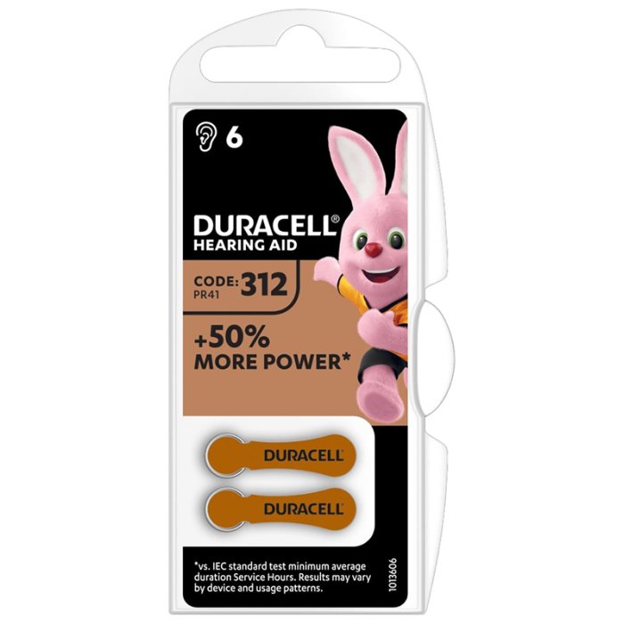 Duracell Italy Duracell Easy Tab 312 Marrone Batteria Per Apparecchio Acustico