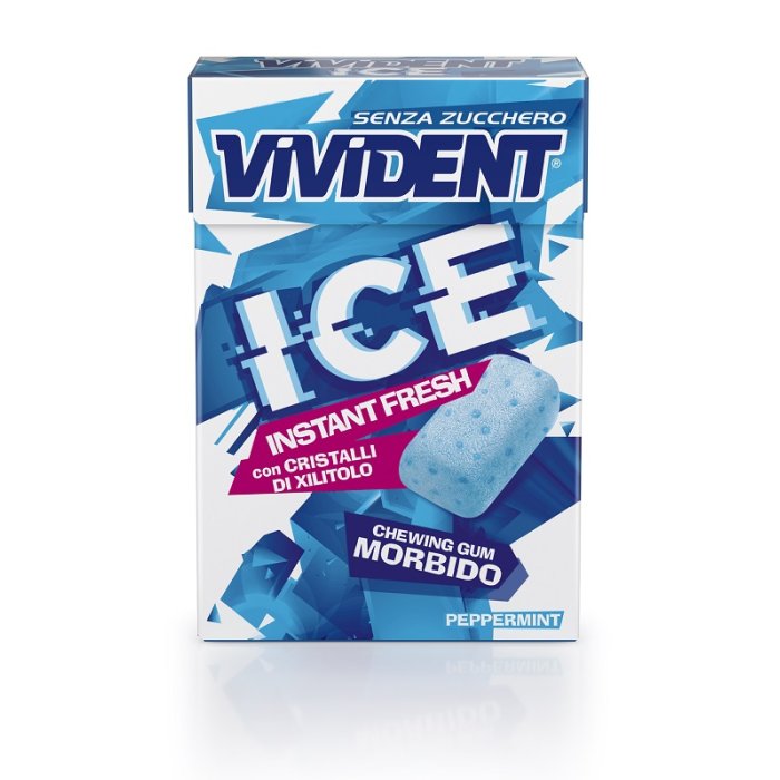 Vivident Ice Instant Fresh Chewing Gum gusto Peppermint, 27g