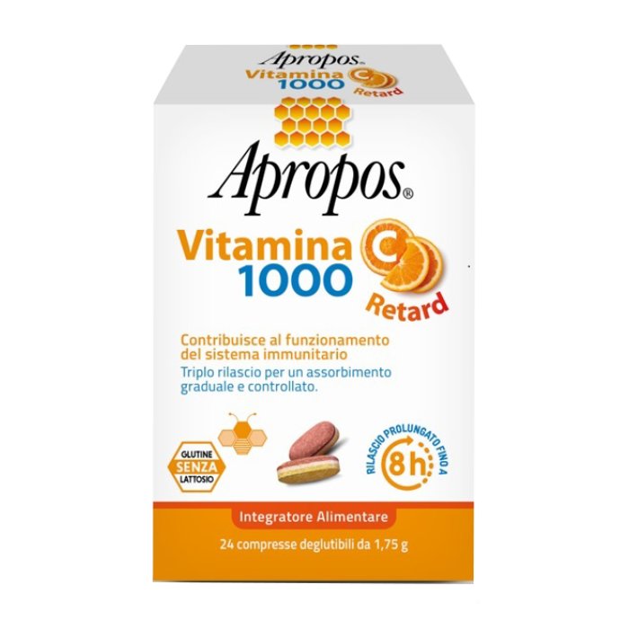 Apropos Vitamina C 1000 24 Compresse ad Alto Dosaggio per le Difese Immunitarie