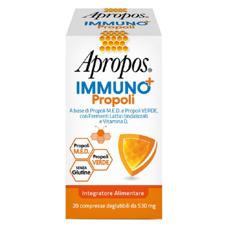 Apropos Immuno+ Propoli Integratore per il benessere immunitario 20 Compresse