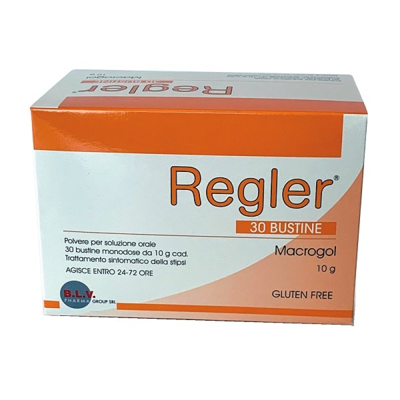 Regler Integratore per la Regolarità Intestinale 30 Bustine da 10 Grammi per il Benessere della Flora Intestinale