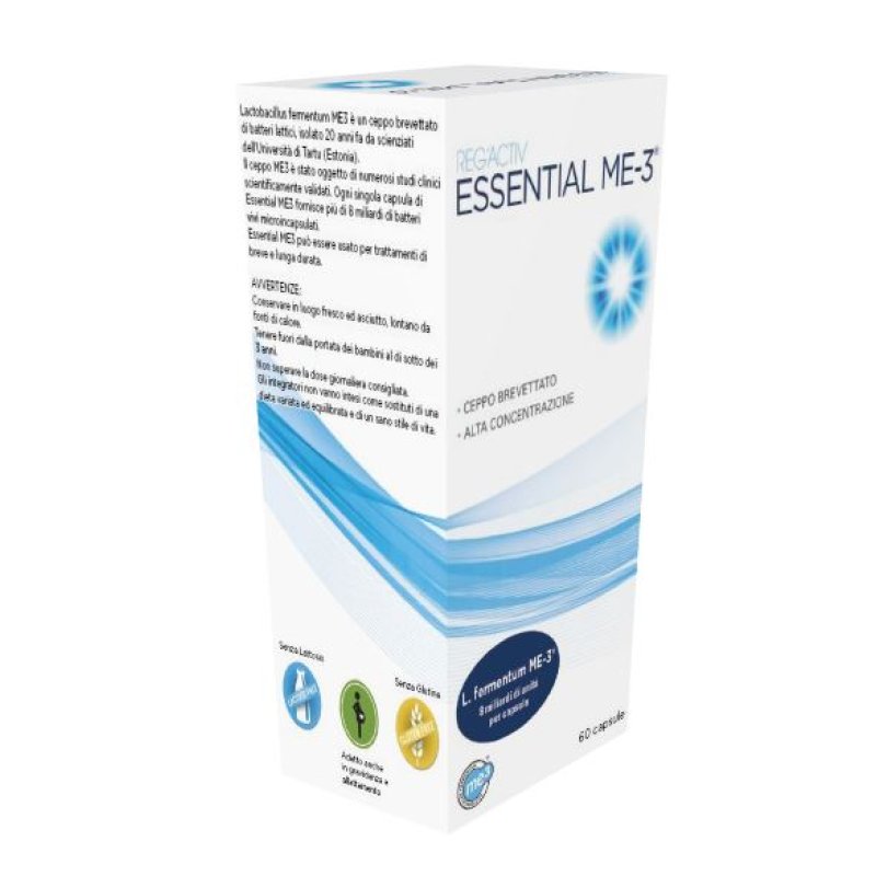 Essential RegActive Me 3 Integratore Probiotico Antiossidante 60 Capsule | Supporto Glutatione Difese Immunitarie Fegato e Cuore