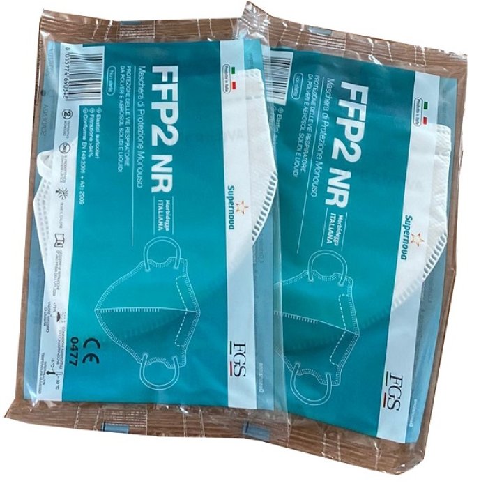 Supernova Mascherina FFP2 1 pezzo - mascherina FFP2 filtrante per protezione respiratoria