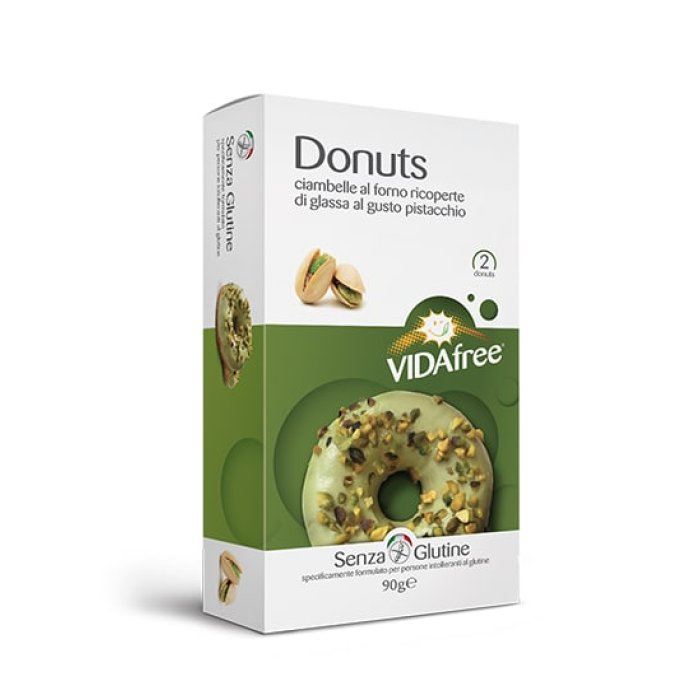 Donuts al pistacchio 90 g merendina soffice ripiena per colazione e snack