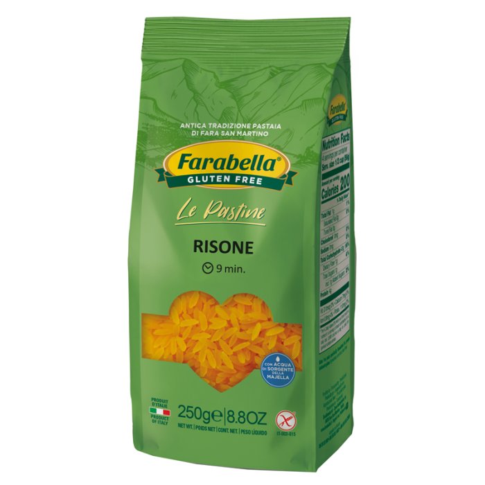 Farabella risone 250 g senza glutine - pasta di riso senza glutine formato risone