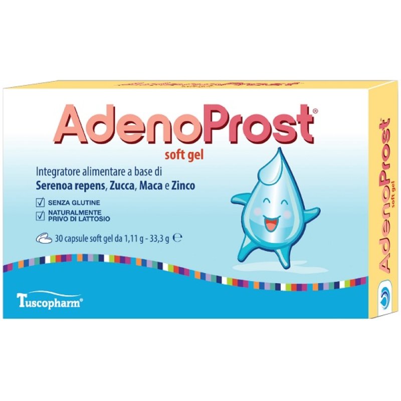 AdenoProst 30 Soft Gel Integratore per Benessere Prostatico
