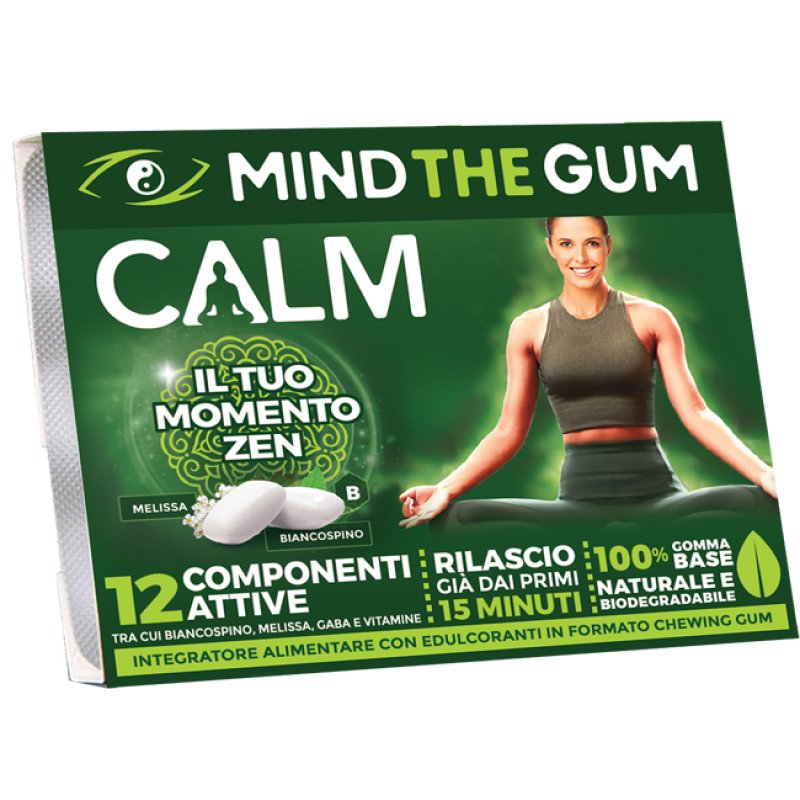Dante Medical Integratori Alimentari in Chew-Gum C Calm Gusto Menta 18 Gomme da Masticare